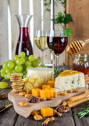 wine and cheese small